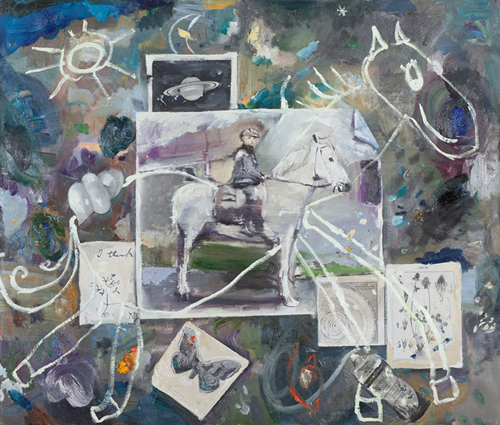 WEISSES PFERD UND SATURN